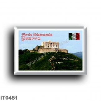 IT0451 Europe - Italy - Liguria - Genoa - Forte Diamante with the mule track