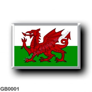 GB0001 Europe - Wales - Welsh Flag