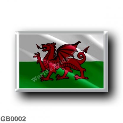 GB0002 Europe - Wales - Flag Waving