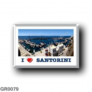 GR0079 Europe - Greece - Santorini - Thera - Thira - Port - I Love