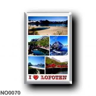 NO0070 Europe - Norway - Lofoten - Mosaico I Love