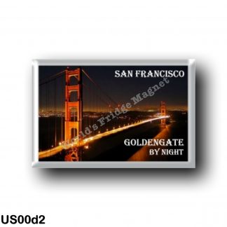 US00d2 America - United States - San Francisco - Golden Gate - By Nigth