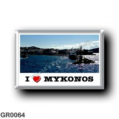 GR0064 Europe - Greece - Mykonos - Old Port - I Love