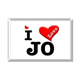 I Love JO rectangular refrigerator magnet