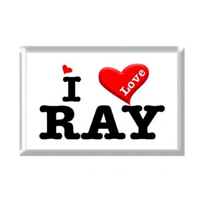 I Love RAY rectangular refrigerator magnet