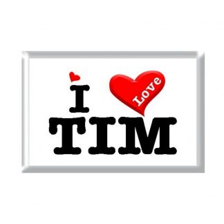I Love TIM rectangular refrigerator magnet