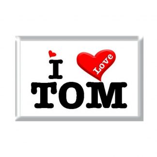 I Love TOM rectangular refrigerator magnet