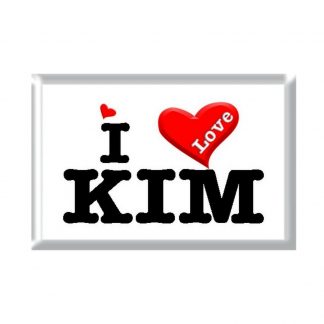 I Love KIM rectangular refrigerator magnet