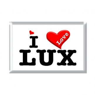 I Love LUX rectangular refrigerator magnet