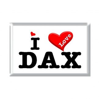I Love DAX rectangular refrigerator magnet