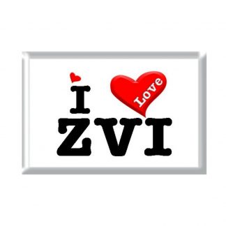 I Love ZVI rectangular refrigerator magnet