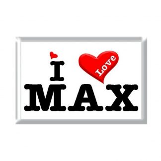 I Love MAX rectangular refrigerator magnet