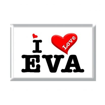 I Love EVA rectangular refrigerator magnet