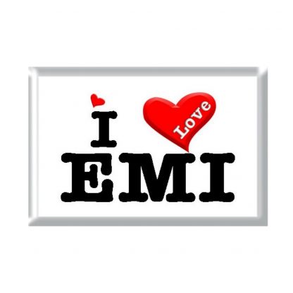 I Love EMI rectangular refrigerator magnet