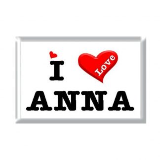 I Love ANNA rectangular refrigerator magnet