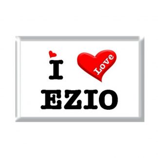 I Love EZIO rectangular refrigerator magnet
