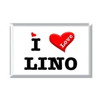 I Love LINO rectangular refrigerator magnet