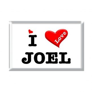 I Love JOEL rectangular refrigerator magnet