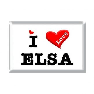 I Love ELSA rectangular refrigerator magnet