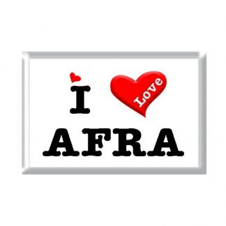 I Love AFRA rectangular refrigerator magnet