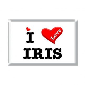 I Love IRIS rectangular refrigerator magnet