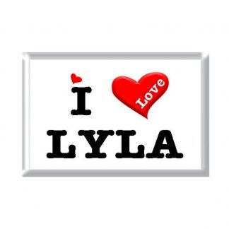 I Love LYLA rectangular refrigerator magnet