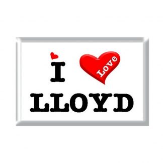 I Love LLOYD rectangular refrigerator magnet