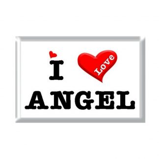 I Love ANGEL rectangular refrigerator magnet