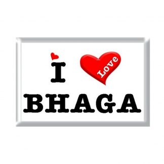 I Love BHAGA rectangular refrigerator magnet