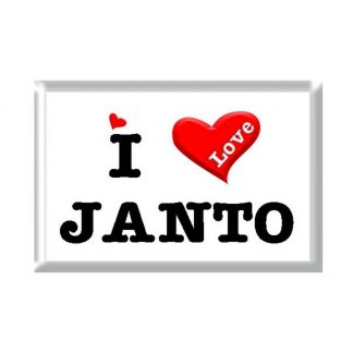 I Love JANTO rectangular refrigerator magnet