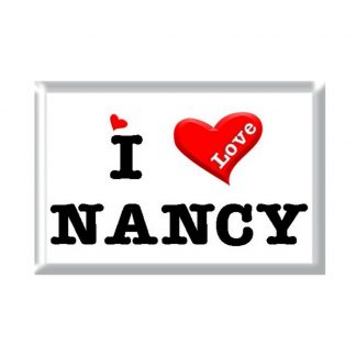 I Love NANCY rectangular refrigerator magnet