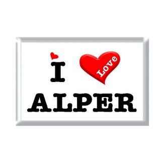 I Love ALPER rectangular refrigerator magnet