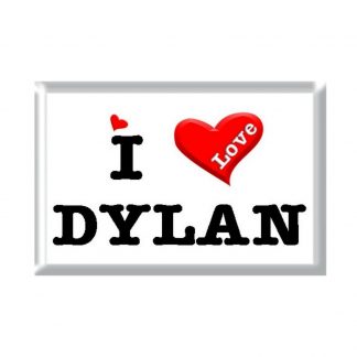 I Love DYLAN rectangular refrigerator magnet