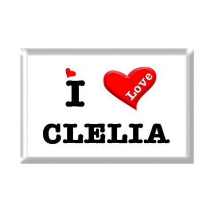 I Love CLELIA rectangular refrigerator magnet