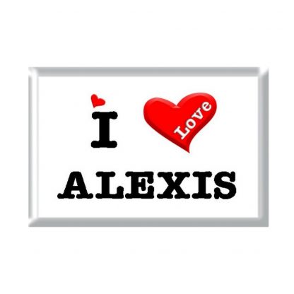 I Love ALEXIS rectangular refrigerator magnet