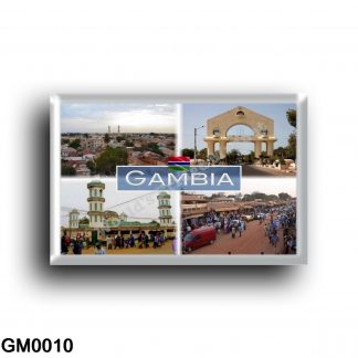 GM0010 Africa - The Gambia - The Arch - Serekunda Market - Bundung Mosque in Serekunda Panorama