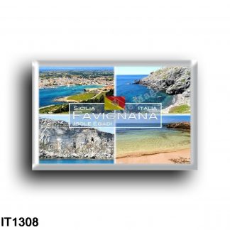 IT1308 Europe - Italy - Sicily - Favignana Island Egadi Islands - Cala Rossa - Cala Nera - Beach - Bay