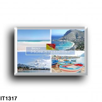 IT1317 Europe - Italy - Sicily - Mondello Gulf - Panorama - Marina - Aerial view