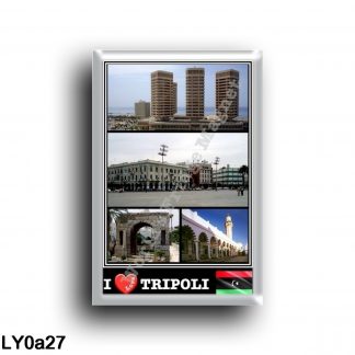 LY0a27 Africa - Libya - Tripoli - I Love Mosaic - El Emad Towers - Green Square Tripoli - Marcus Aurelius Arch - Medina Mosque