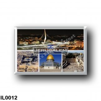 IL0012 Asia - Israel - Jerusalem - Dome of the Rock - Chords Bridge - Western Wall - temple mount - old city of jerusalem Al-Qib