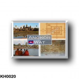KH0020 Asia - Cambodia - Angkor Wat - Vishnu - Three ruined towers - Detail Plan - Towers
