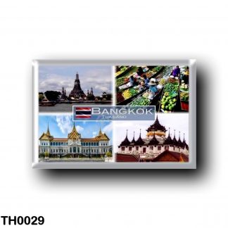 TH0029 Asia - Thailand - Bangkok - Wat Arun Chao Phraya River - Floating Market - Gran Palace