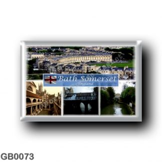 GB0073 Europe - England - Bath Somerset - Bath Abbey - The Royal Crescent - Pulteney Bridge - Roman Baths - Sydney Garden Avon R