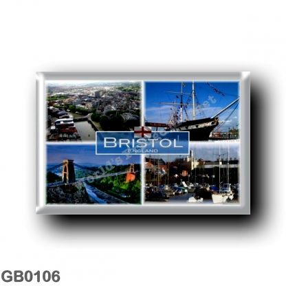 GB0106 Europe - England - Bristol - Aerial View - SS Great Britain - Clifton Bridge - Harbour