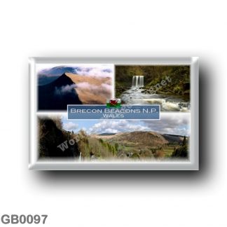 GB0097 Europe - Wales - The Brecon Beacons National Park - Sgwd yr Eira on the Afon Hepste - Dinosaur Park