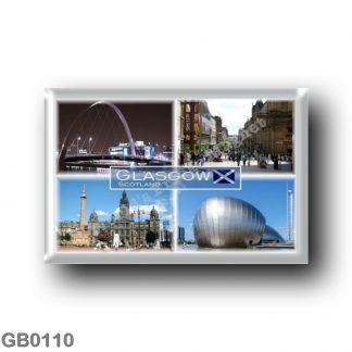 GB0110 Europe - Scotland - Glasgow - Science Cente r- George Square & City Chambers - Clyde Arc - Buchanan Street