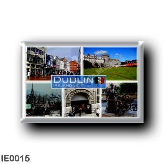IE0015 Europe - Ireland - Dublin - Molly Malone - Skyline - Guinness storehouse entrance - Castle - Grafton Street