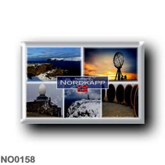 NO0158 Europe - Norway - Nordkapp North Cape Norway - Kirkeporten - Globe Sculpture - Children of the World” Sculptures - Panora