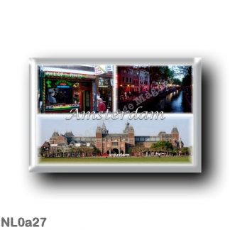 NL0a27 Europe - Holland - Amsterdam Holland - Cannabis Coffee Shop - Red Light District - Rijksmuseum