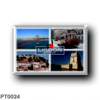 PT0024 Europe - Portugal - Lisbon - Portuga - The 25 Abril Bridge - Tram - Sao Jorge Castle - Belem Tower